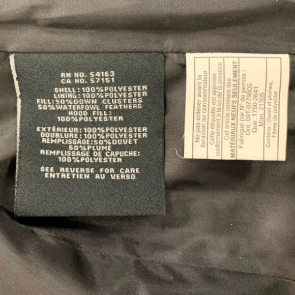 Black Cole Haan Long Hooded Puffer Coat - XS - Picture 7 of 7